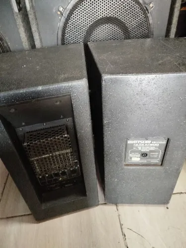 (PAR DE CAIXAS PROFISSIONAIS ATIVA E PASSIVA WATTSOM NIOBION 10" X 600W)