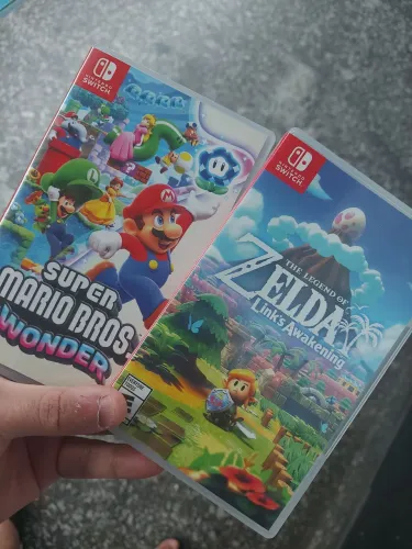Mario bros wonder + Zelda Links awakening nintendo switch