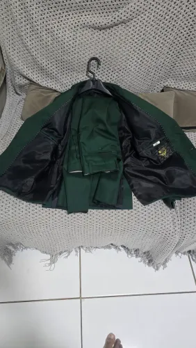 Terno Infantil Verde (Marca Mestre) - Tam 12 Anos (Calça + Blazer)