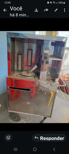 Máquina churrasco grego