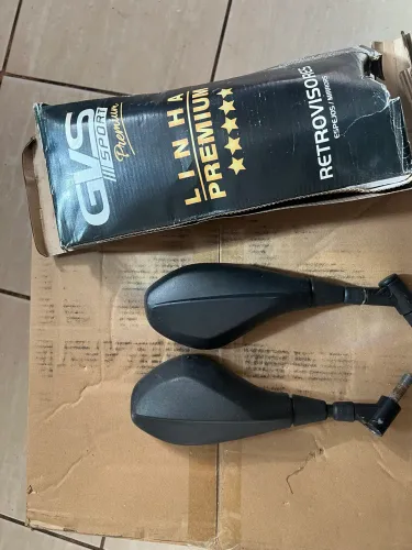 Retrovisor gvs premium modelo F 800 para Honda e Yamaha