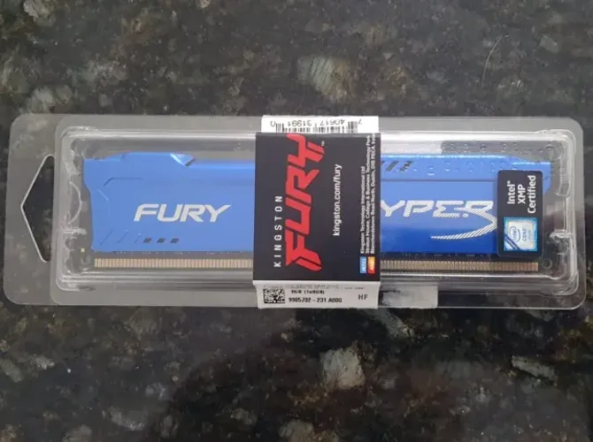 Memória RAM HyperX Fury 8GB (1x8GB) DDR3 1866MHz Blue