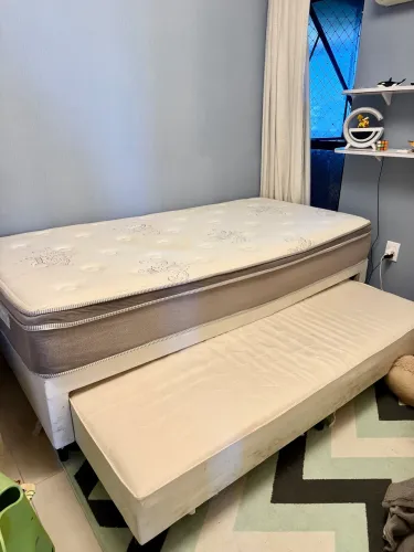 CAMA SOLTEIRÃO BOX COM CAMA AUXILIAR
