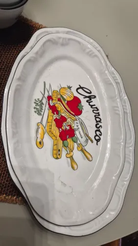 Conjunto Vintage Louças para churrasco