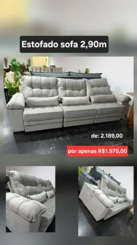 Sofá Retratil Reclinável México 2.90