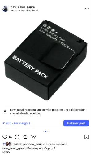 Bateria para Gopro 3