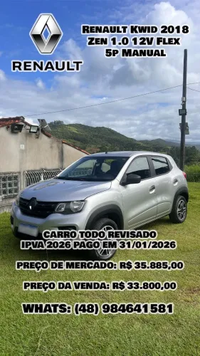 Renault Kwid Zen 1.0 Flex 12V 5P Mec. 2018