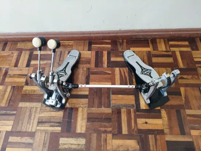 Pedal Duplo Mapex P701TW Corrente Dupla com Bag