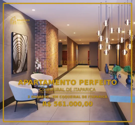 Apartamento Moderno em Coqueiral de Itaparica - Vila Velha com Lazer Completo