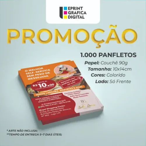 1.000 Panfletos em promoção!