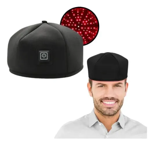 Boné Led Laser Vermelho Tratamento Anti-queda Capilar Fios