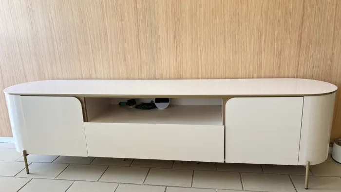 Rack para Sala de Estar para Tv 75 Pol Off White
