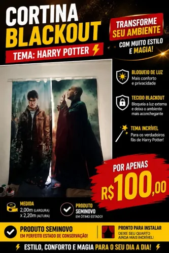 Cortina Harry Potter blackout
