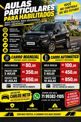 Aulas particulares para habilitados