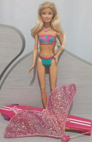 boneca Barbie em vida de sereia