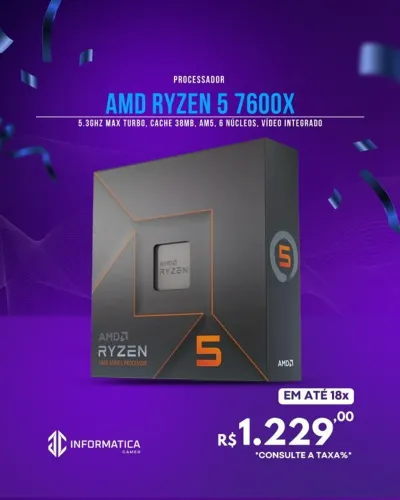  PROCESSADOR AMD RYZEN 5 7600X
