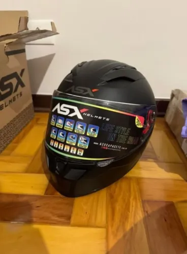 Capacete ASX novo na caixa (vai com duas viseiras)