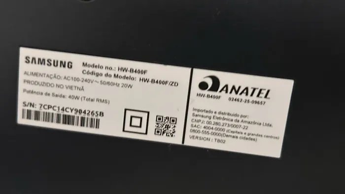 Soundbar B400F Samsung