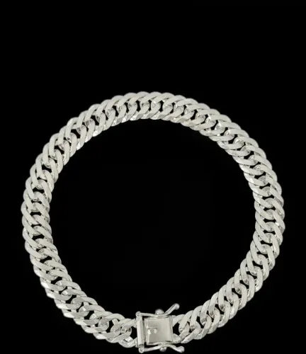 Pulseira de Prata 925 - Elo Duplo 8mm