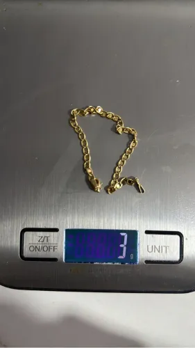 pulseira elos cartiê plana ouro 18k
