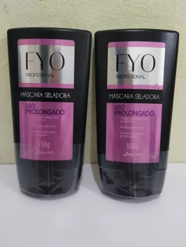 Kit Fio Profissional Jequiti, 2 Máscara Seladora Liso Prolongado 150 ml cada V. 09/27