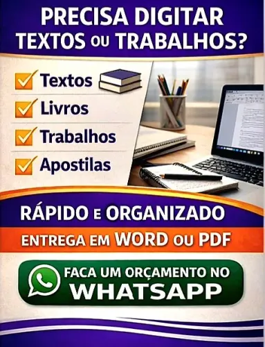 SERVIÇO DE DIGITAÇÃO DE TEXTOS