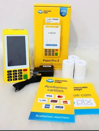 Temos disponível a melhor máquina do mercado pago Point Pro 3