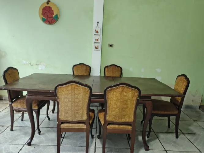 Mesa antiga clássico estilo Luís XV