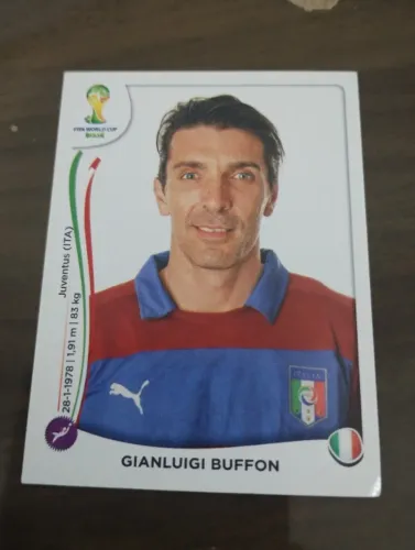 Gianluigi Buffon figurinha goleiro da Itália Copa 2014