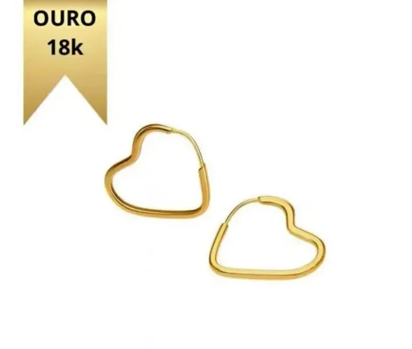 Argola de ouro 18k