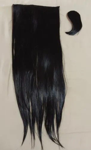 Apliques de cabelo liso