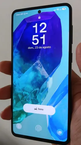 Samsung m55 256gb obs.camera tá não abre