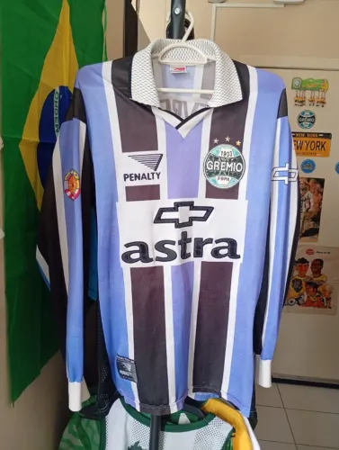 Camisa do gremio ,tricolor ,manga longa ,ano 1999