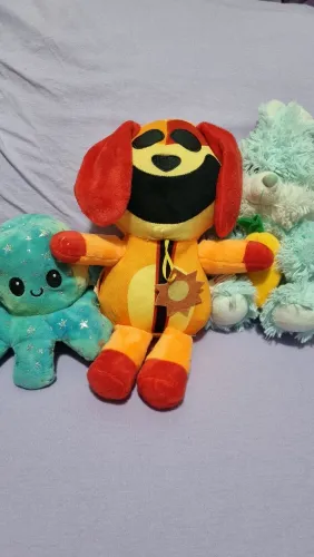 Lote de pelúcias: Dogday (Poppy Playtime), polvinho e coelho azul