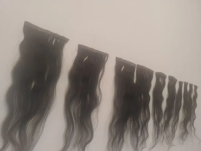 Cabelo humano,cheio já telado para fita adesiva já vem com a fita pronto pra colocar