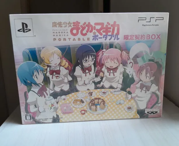 Puella Magi Madoka Magica Portable Contract Box Figma PSP Limited Edition New [Novo]