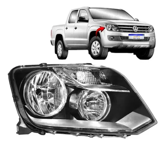 Farol Vw Amarok 2010 2011 2012 2013 2014 2015 2016 Novo L.d Direito
