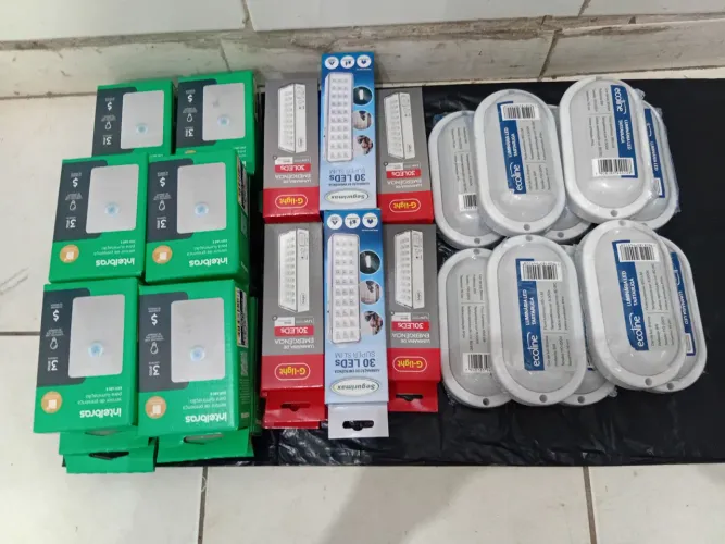 sensor lâmpadas de emergência
