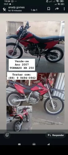 Vende-se Tornado Xr 250