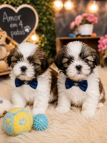 Filhotes de Shih-tzu com Suporte Pós-Venda e Contrato