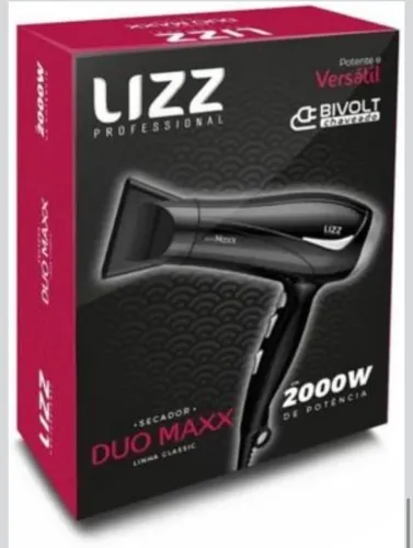 Lizz Professional Secador Lizz Duo Maxx 2000W Bivolt Preto