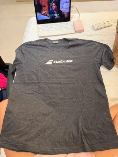 blusa cinza masculina babolat