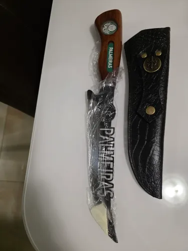 FACA DO PALMEIRAS 10 polegadas, 3 mm de dorso. Baletao do Palmeiras que brilha no escuro.