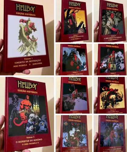 Hellboy edição histórica 10 volumes capa dura