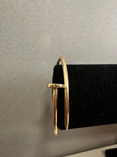 Bracelete Prego de ouro 12.46g 18k procedência garantia eterna