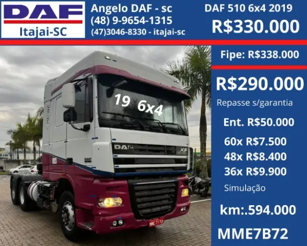 DAF 510 6x4 2019 