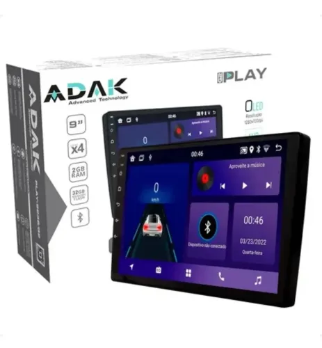 Central Multimidia Adak 9" T-play-9232 Gps Android <br>