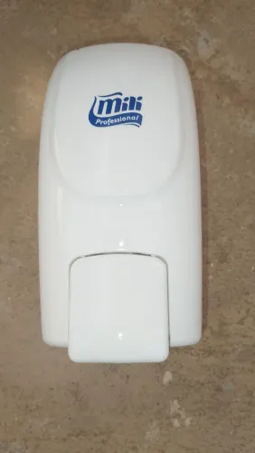 Dispenser branco com Reservatório para sabonete líquido - dispensador de sabonete