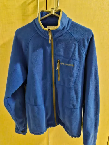 Jaqueta Fleece Columbia azul