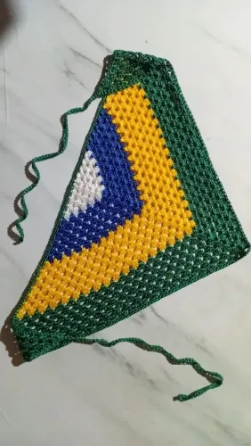 Bandana de crochê brasileira